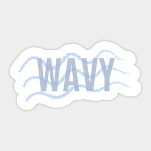 "Wavy" Graphic Design Sticker